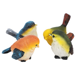 Tbest Keramik Vogel,Vogelfiguren Garten, Vogelfiguren Garten, Vogel Draußen nstharz,Keramik-Vogelfiguren,e Vögel Im ien,e Vogelfiguren,Spielzeug-Lenkrad,4 Stück,nstharz,Vögel,Tierfigur,Ratio