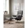 Relaxsessel Mayfair Mikrofaser 79 x 102 x 73 cm Grau mit Hocker