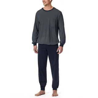 SCHIESSER Schlafanzug Comfort Essentials Blau 52