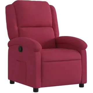 vidaXL Relaxsessel Weinrot Samt - Rot