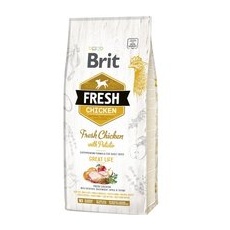 12kg Pui cu cartofi Adult Great Life Brit Fresh Hrană uscată câini