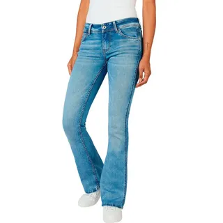 Pepe Jeans Damen. New Pimlico blau (28/30), Lässig, Baumwolle, Denim, Nachhaltig