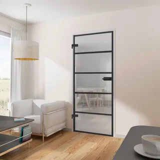 Inova Glastür 834 x 197,2 cm Schwarz