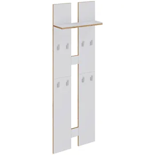 VCM Wandgarderobe SALIA L Weiß 57 x 170 x 20 cm