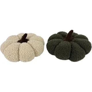 Boltze Deko-Aufsteller Arancia Kürbis Ø 10 cm x 7 cm 2-fach Sortiert
