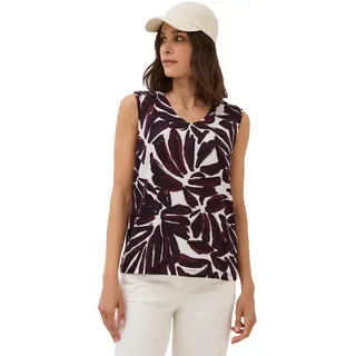 CECIL Damen 3227061 Top mit Smok Details, Mulberry red, Small