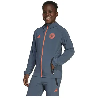 Adidas Fc Bayern Tiro 25/26 Competition Vis Tech Reise Junior-kapuzenpullover - Bold Onix / Easy Coral - 9-10 Jahre