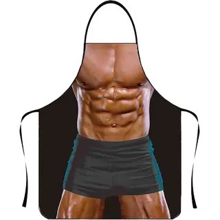 Lustige Schürze für Damen und Herren – öl- und staubabweisend – witziges Geschenk – perfekt für Grillpartys, Junggesellinnenabschiede und andere Feiern.