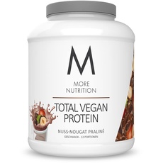 Bild von More Vegan Protein, Nuss Nougat Praline, 600 g, veganes Proteinpulver aus Kürbiskernmehl, Sonnenblumen- und Erbsenprotein,