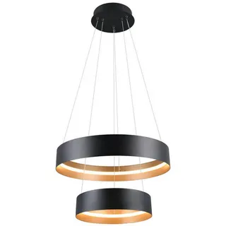 musterring leuchten LED-Pendelleuchte Loop Metall Schwarz