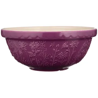 Mason Cash IN THE MEADOW Steingut Rührschüssel groß 2,7L, Ø 26 cm, mit Blumenmotiv, spülmaschinenfeste, splitterresistente Teigschüssel für Brotteig & Kuchenteig, glasierte große Schüssel