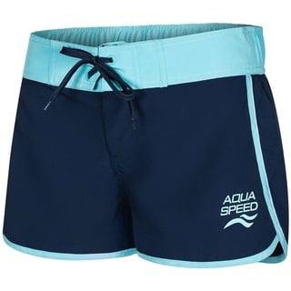 Aqua Speed Viki Damen Badeshorts Schwimmshorts Navy/Blau, Größe:M