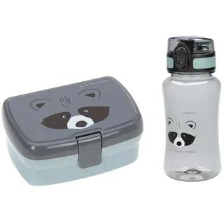Lassig Lunchbox + Wasserflasche - Racoon - One Size