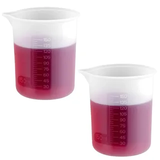 2 Stück Dosierhilfe Waschmittel 150ml Dosierhilfe Waschpulver Silikon Messbecher Wiederverwendbare Silikon Dosierkugel Flüssigwaschmittel Waschmittel Messbecher Für Küche, Handwerk