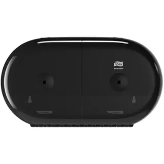 TORK SmartOne® Mini Doppelrollenspender für Toilettenpapier Schwarz T9, Hohe Kapazität, Elevation Linie, 682008