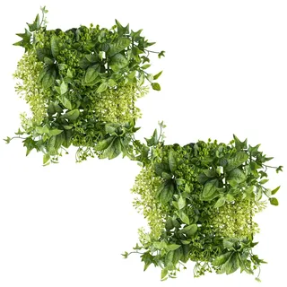 Creativ green Kunstpflanze »Wandmatte Blätter-Mix« als perfekte Wand-Deko, grün