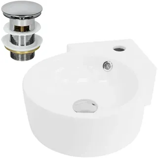 luxebath ML-Design Waschbecken Rund 36 x 13 cm