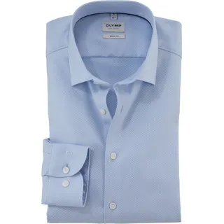 OLYMP Businesshemd »Level Five body fit« mit modischer Struktur, blau