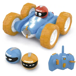 Ninco - NincoRacers Acrobatic Ferngesteuertes Auto | RC Akrobatik Fahrzeug für Überschläge & 360° Action | Spielzeug mit 3 Helmen & Licht ab 6 Jahren (NH93193)