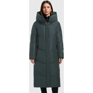 khujo Steppmantel »PULSET MATT« große Kapuze, Reißverschlusstaschen