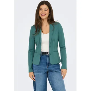ONLY Jerseyblazer »ONLPOPTRASH – 2-Knopf Blazer mit taillierter Silhouette« regular fit, Milano Rib, Materialmix, Reverskragen, unifarben, grün
