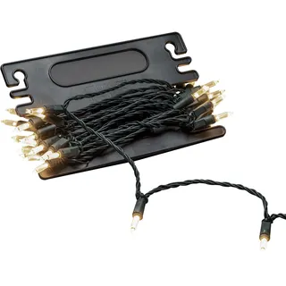 Konstsmide Weihnachtsbeleuchtung LED Minilichterkette mit Aufroller 80 warmweiße Dioden IP44