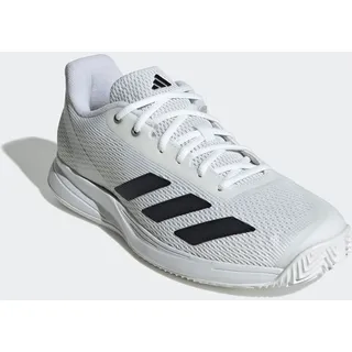 Tennisschuh ADIDAS PERFORMANCE "COURTFLASH SPEED 2", Herren, Gr. 43, schwarz-weiß (cloud weiß, ftwr weiß, core schwarz), Synthetik, Textil, Schuhe Tennisschuh, für Hartcourt, All-Court