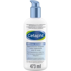 CETAPHIL Optimal Hydration Regenerierende Bodylotion, 473ml, Für raue, trockene Haut am Körper, Spendet 48h Feuchtigkeit und stärkt die Hautbarriere, Mit Dexpanthenol, Hyaluronsäure und Glycerin