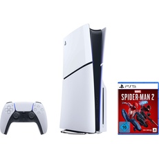 PlayStation 5 Spielekonsole »Disk Edition (Slim) + MARVEL’S SPIDER-MAN 2«, schwarz-weiß
