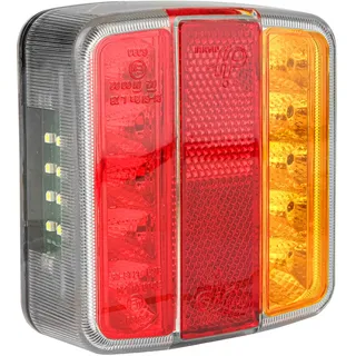 LAS 10105 LED-Rückleuchte Anhänger, 12 V, mit Kennzeichenbeleuchtung, Schwarz