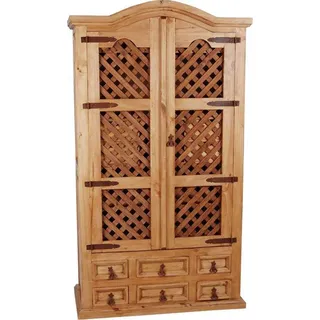 Mexico Barschrank Massivholz Pinie  Mexiko Möbel Mexikanisch