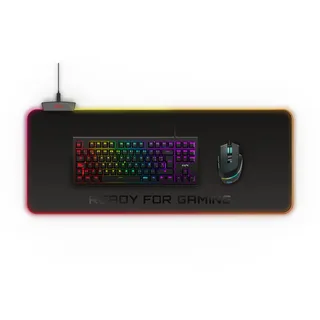 Energy Sistem ESG P5 RGB Gaming Mouse Pad (Größe XL, RGB-Beleuchtung, 5 Leuchtmodi, USB-Anschluss, wasserabweisender Stoff, rutschfeste Unterlage) - Schwarz