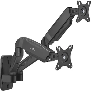 Maclean Brackets Wandhalterung für 2 Monitore 17-32 Zoll Schwarz