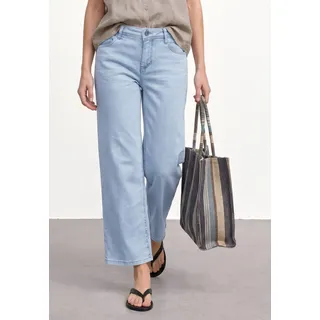 STREET ONE Mid Waist Wide Leg Jeans im loose fit ultra bleached wash, 30,