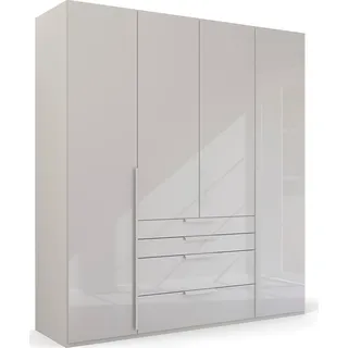 ORANGE Kleiderschrank Purisma 201 x 223 cm Glas Seidengrau