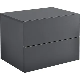 [en.casa] Wandregal Ampfing 40 x 30 x 29 cm Dunkelgrau
