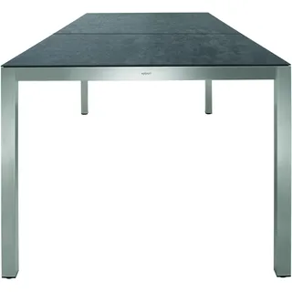 Solpuri Classic Edelstahl Tisch 300x100 cm mit 2-tlg. Tischplatte