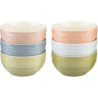 Staub Ceramique Schüssel Set Macaron 14 cm / 6-tlg, Keramik