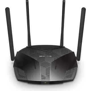 Mercusys MR3000X Wi-Fi 6 WLAN Router Dualband AX3000, OpenVPN/L2TP/IPSec/WireGuard, 4×1G-Ports, WPA3, Kindersicherung, Unterstützt weder DSL noch SIM-Karten