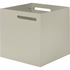 Bild von Aufbewahrungsbox »Berlin«, mit Muldegriffen für Transport, verschiedene Farbvarianten erhältlich grau