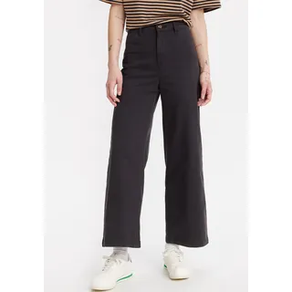 Levi's Chinohose "VINTAGE", Damen, Gr. 27, Länge 29, schwarz (shady caviar pfd), Obermaterial: 98% Baumwolle, 2% Elasthan, unifarben, regular fit knöchellang, Hosen Chinohose, mit weiter Beinform