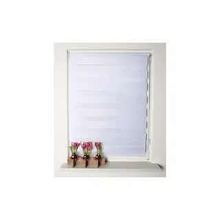 Schmidt Kettenzugrollo Zebra 100 x 150 cm Polyester Weiß