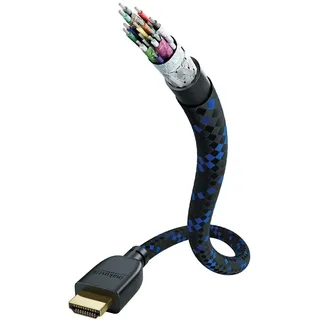 in-akustik HDMI-Kabel 2,1 2 m Blau/Schwarz