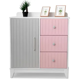 Kommode in Kinderzimmer Modern Elegante Kommode Holz Mehrfarbig Möbel