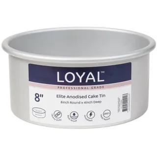 LOYAL Elite Backform Extra Tief Rund 20 cm, Kuchenform Backblech Gleichmäßige Wärmeverteilung für Mehrstöckige Torten, Gestufte Kuchen Kuchenbackform - Ø 20 cm