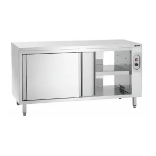 Bartscher Wärmeschrank 700-4T 1600, Wärmeschrank mit 4 Schiebetüren und 2-geteiltem Innenraum, 1 Stück