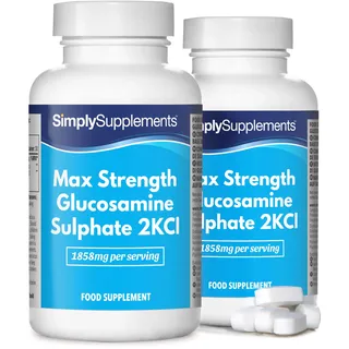 Max Strength Glucosaminsulfat 2KCI - Maximale Stärke - 360 Tabletten - Versorgung für 6 Monate - SimplySupplements