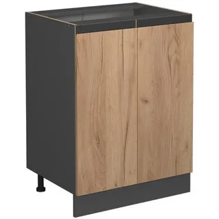 Vicco Unterschrank R-Line 60 cm J-Shape 60 x 81,6 x 46 cm Grau