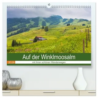 Auf der Winklmoosalm (hochwertiger Premium Wandkalender 2026 DIN A2 quer), Kunstdruck in Hochglanz: Idyllische Wälder, Almhütten, stille Wanderwege inmitten der bayrischen Berge (CALVENDO Natur)
