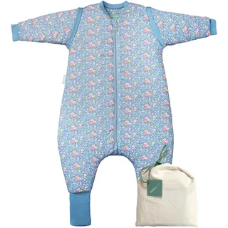 molis&co. Baby-Schlafsack mit Füßen, abnehmbare Ärmel und Socken. 2.5 TOG. Ideal für die Übergangszeit und den Winter. 100% Baumwolle (Oeko-TEX 100). (Wild Orchid, 70 cm (1 Jahr))